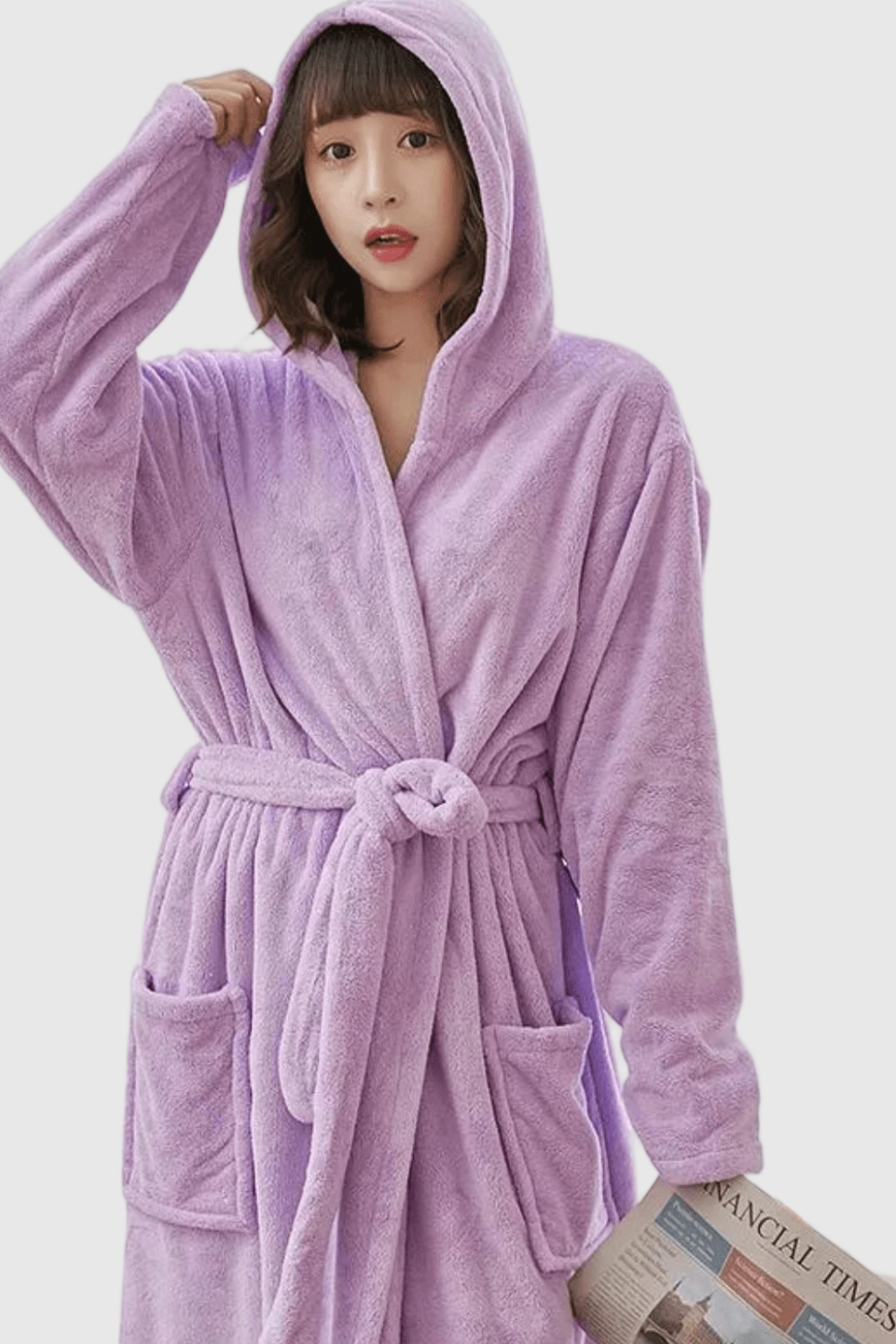 Peignoir de Bain Femme | Moelleux avec Capuche