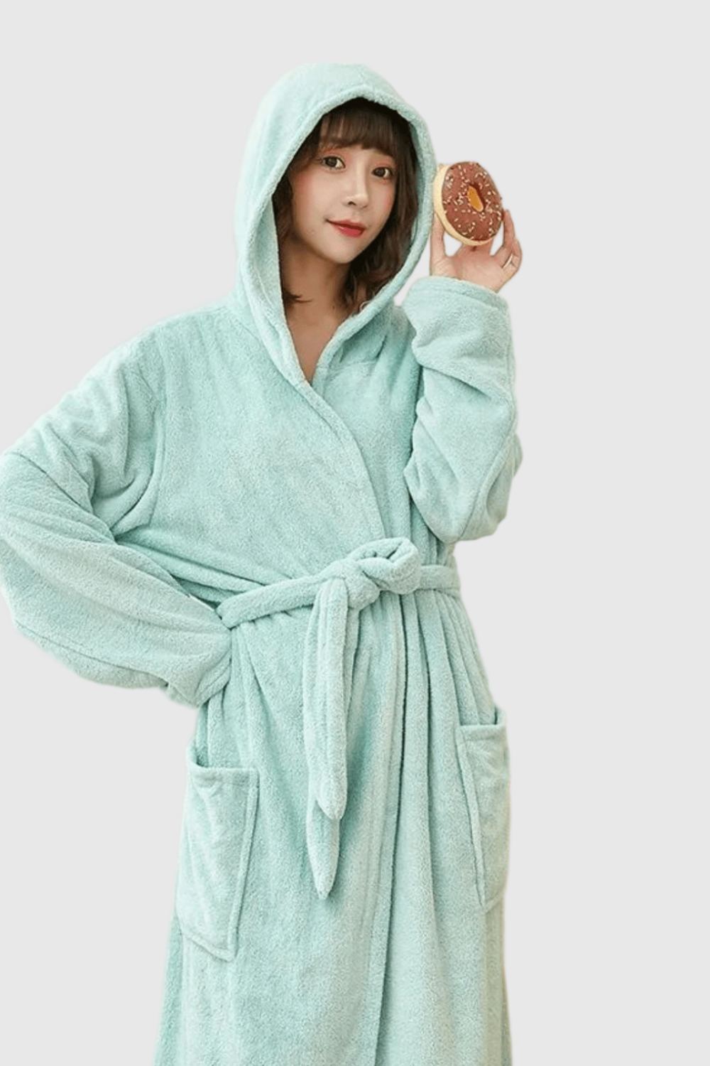 Peignoir de Bain Femme | Moelleux avec Capuche