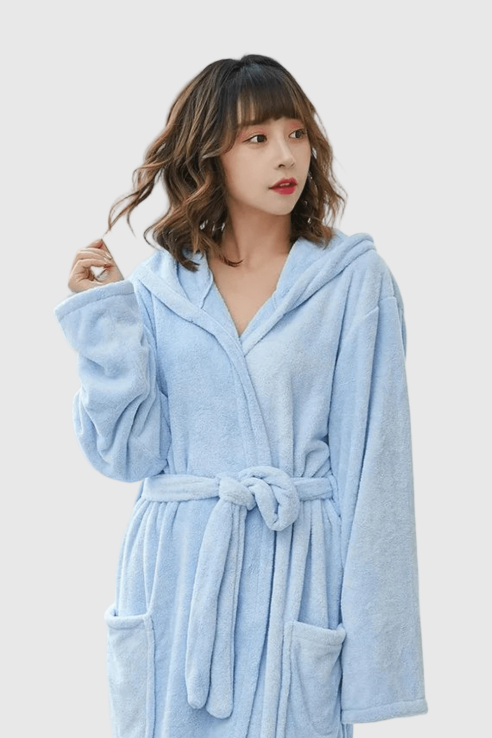 Peignoir de Bain Femme | Moelleux avec Capuche