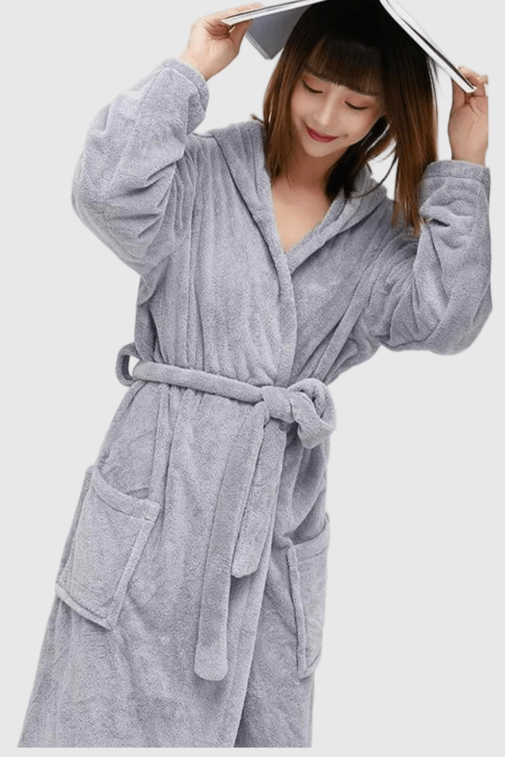 Peignoir de Bain Femme | Moelleux avec Capuche