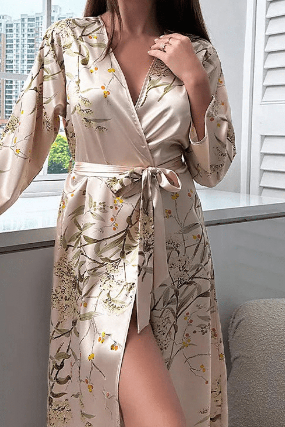 Kimono Femme en Satin - Élégance et Confort