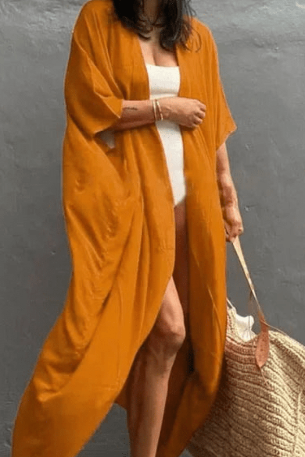 Kimono Jaune Éclatant - Élégance et Confort