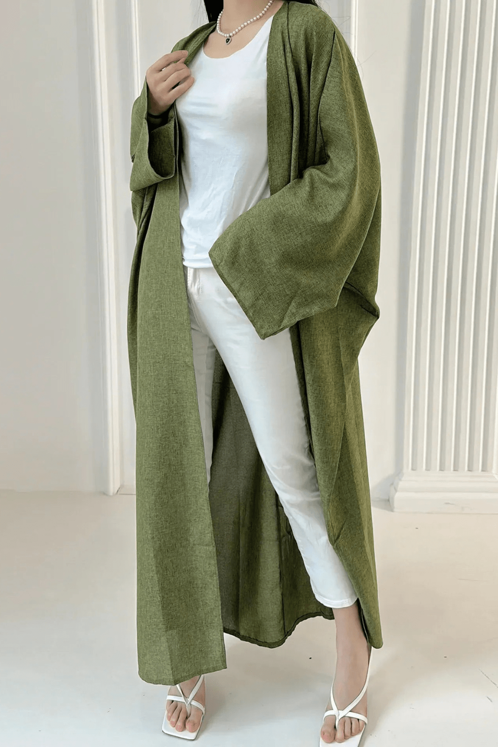 Kimono Kaki - Élégance et Confort