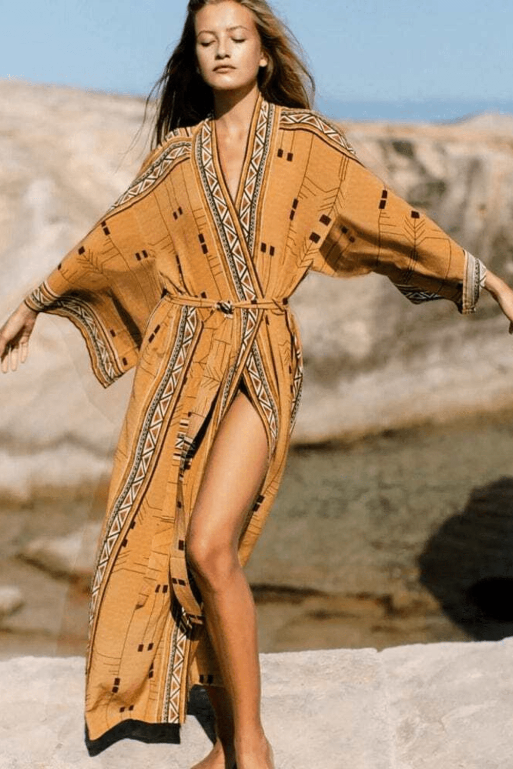 Kimono Long - Élégance et Confort