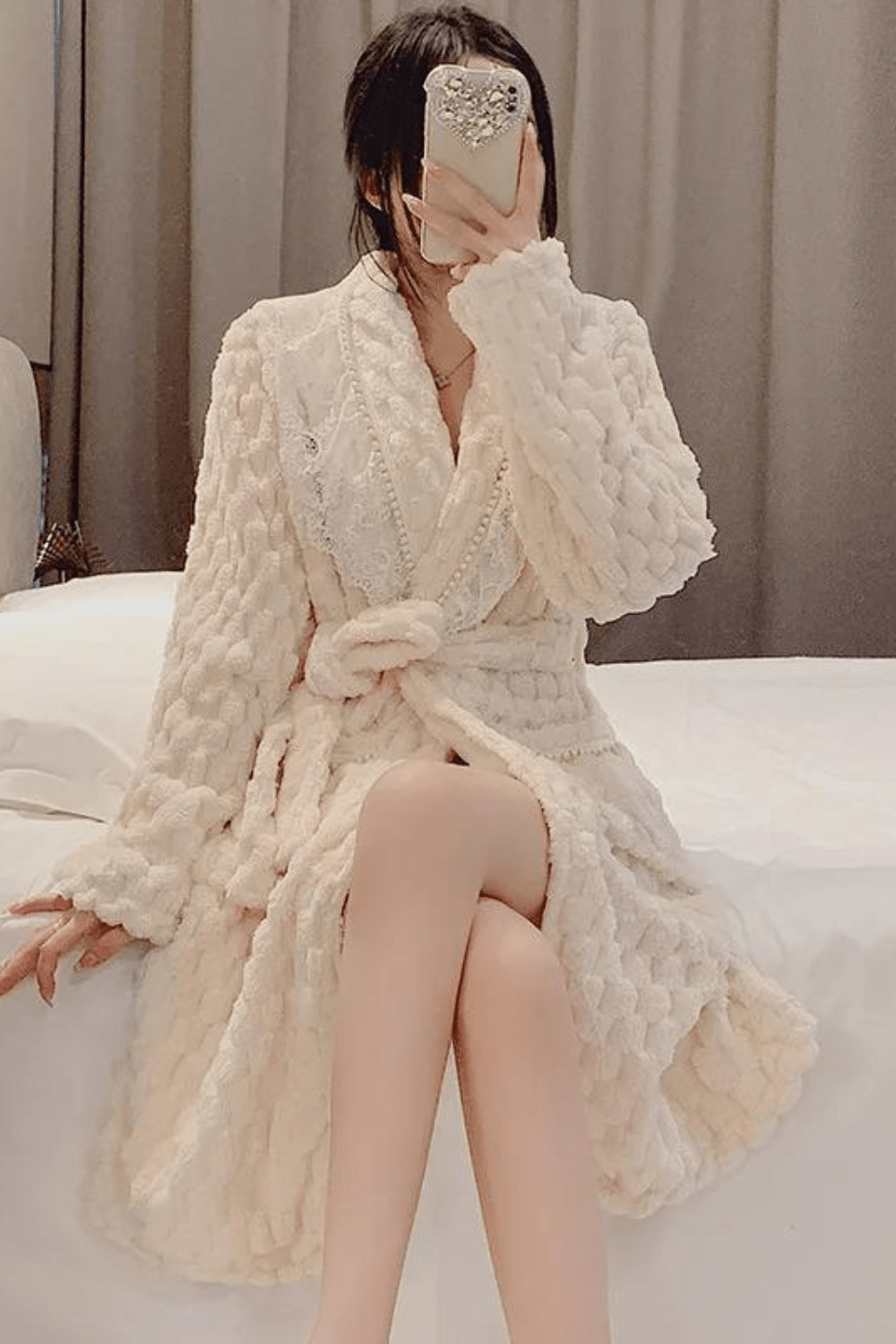 Peignoir Femme | Court Polaire