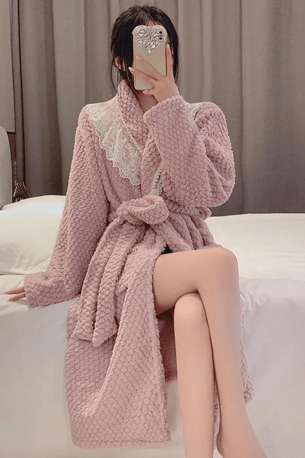 Peignoir Femme | Court Polaire