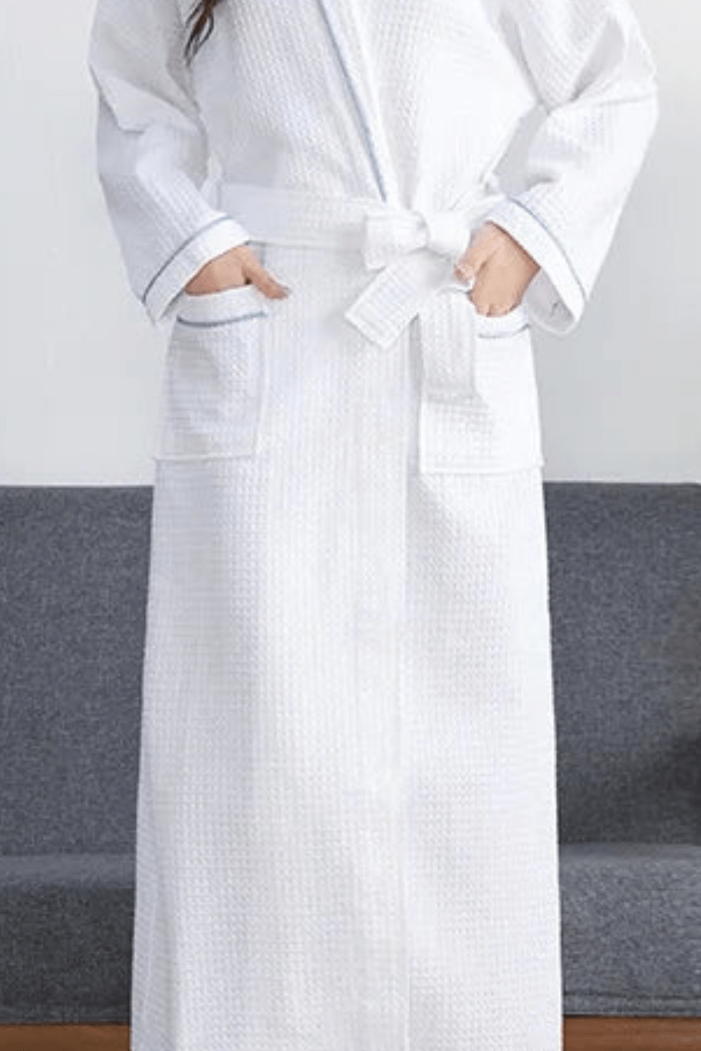 Peignoir de Bain Blanc - Confort et Élégance