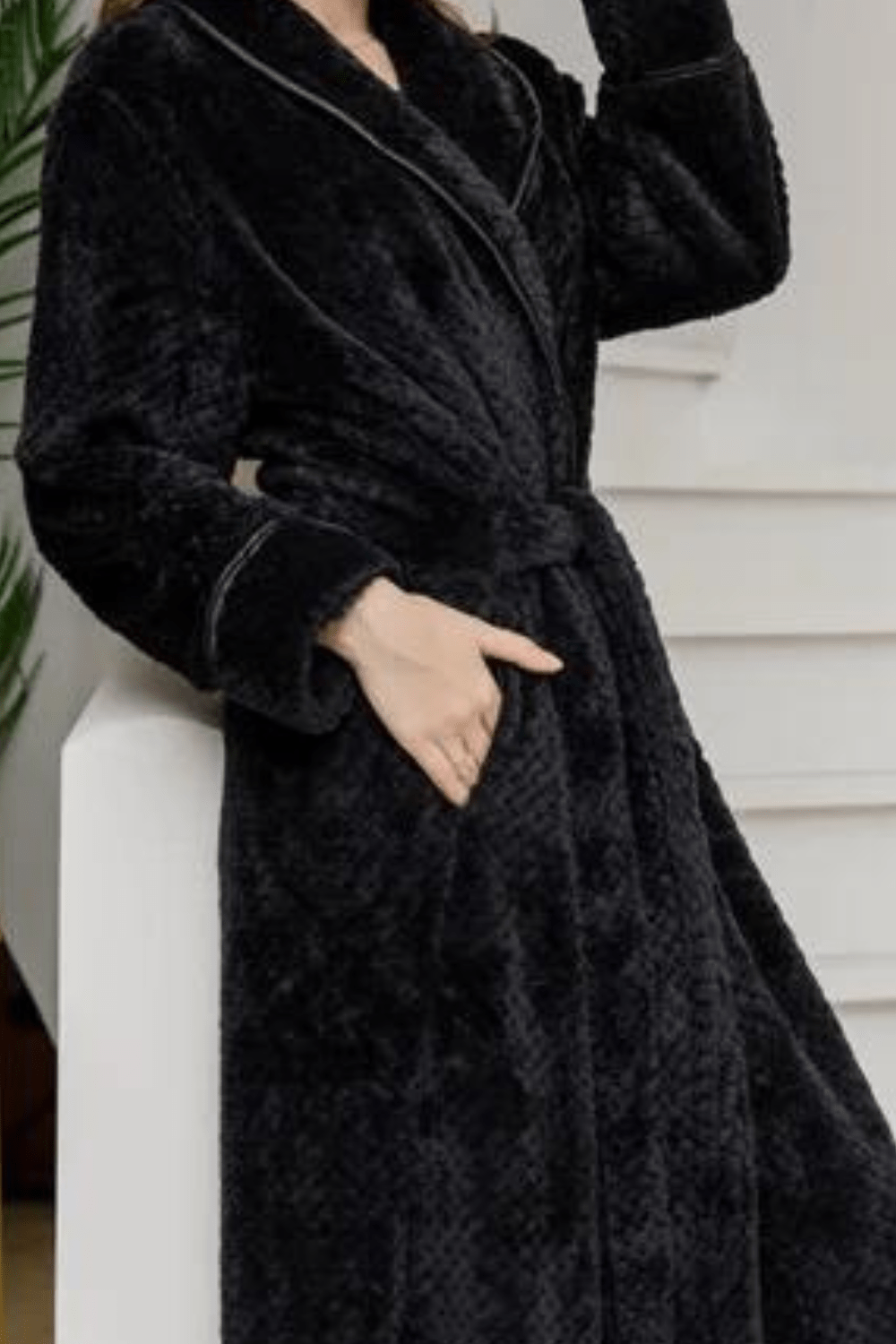 Peignoir de Bain Femme Noir - Élégance et Confort