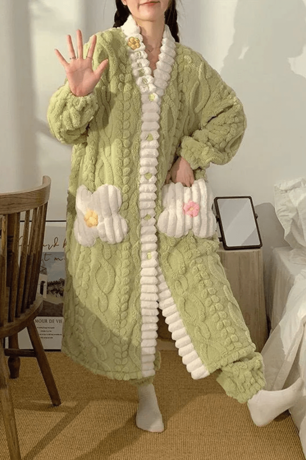 Peignoir Femme Boutonné - Élégance et Confort