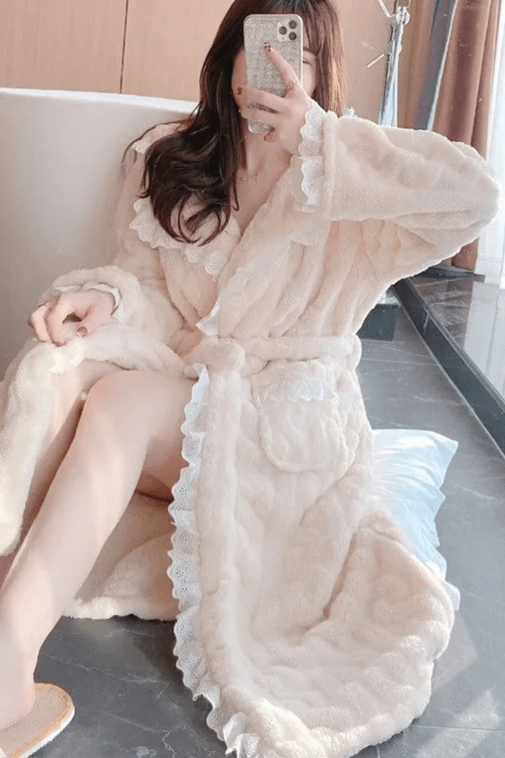 Peignoir Femme en Dentelle - Élégance et Confort