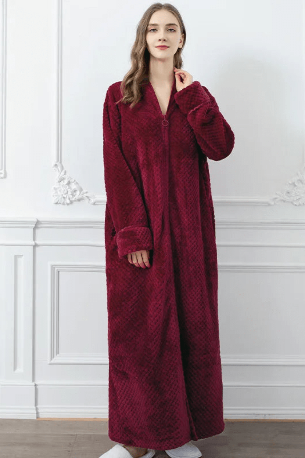 Peignoir Femme | Éponge Zippé