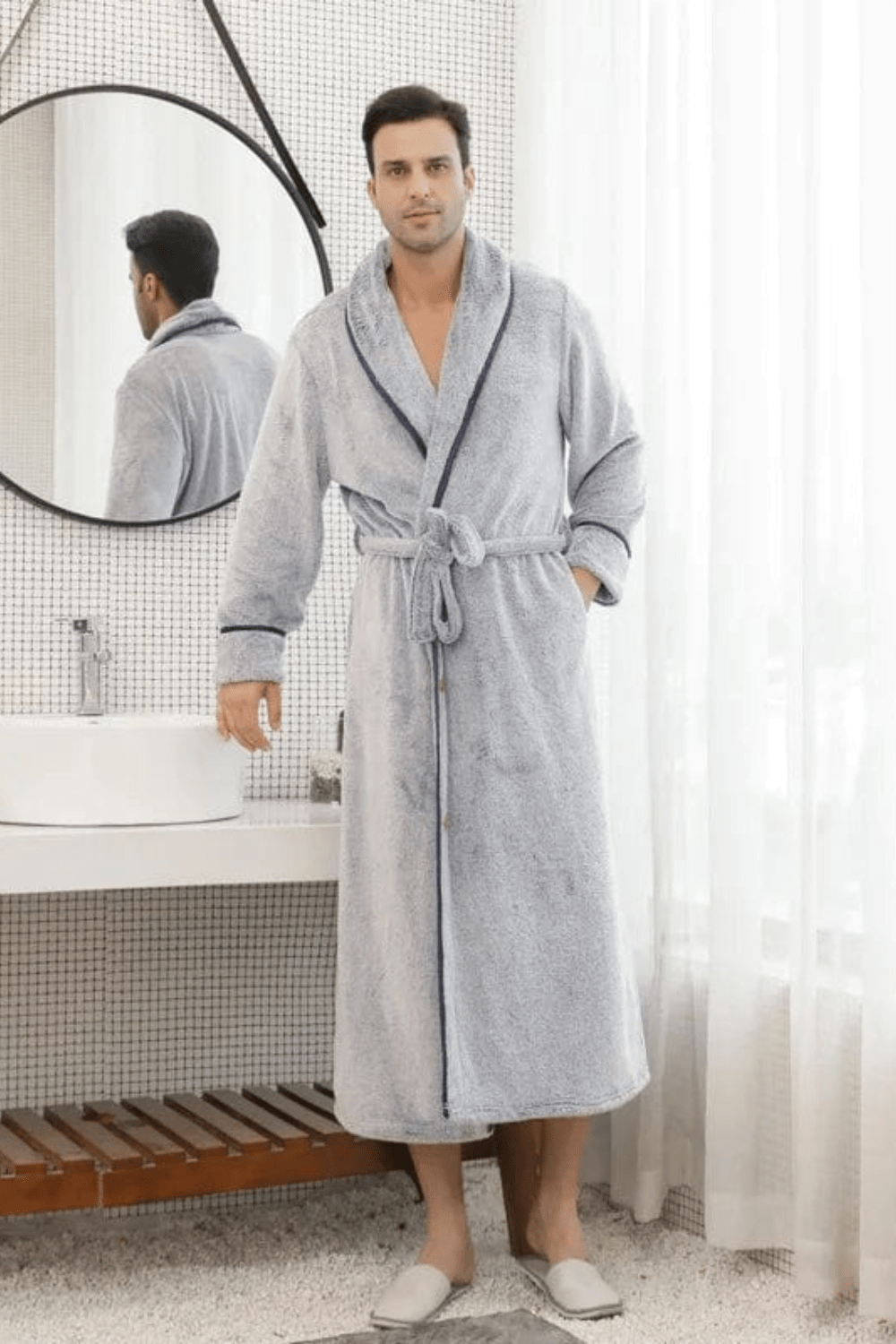 Peignoir Homme Haut de Gamme - Confort et Élégance