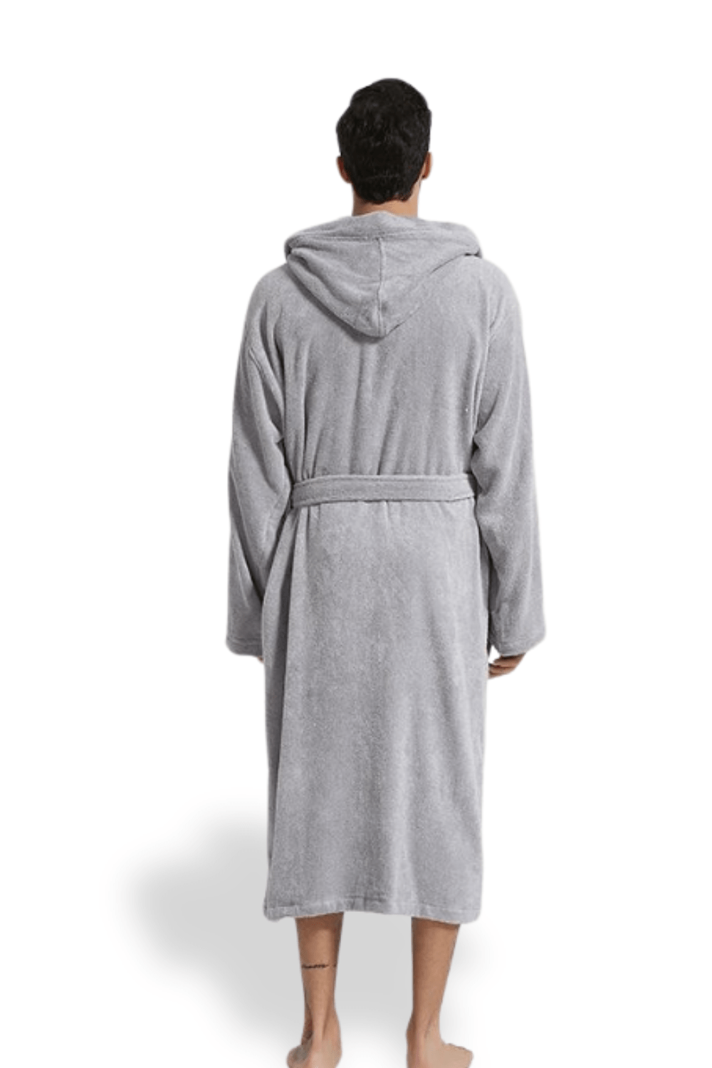 Peignoir Homme Capuche en Polaire