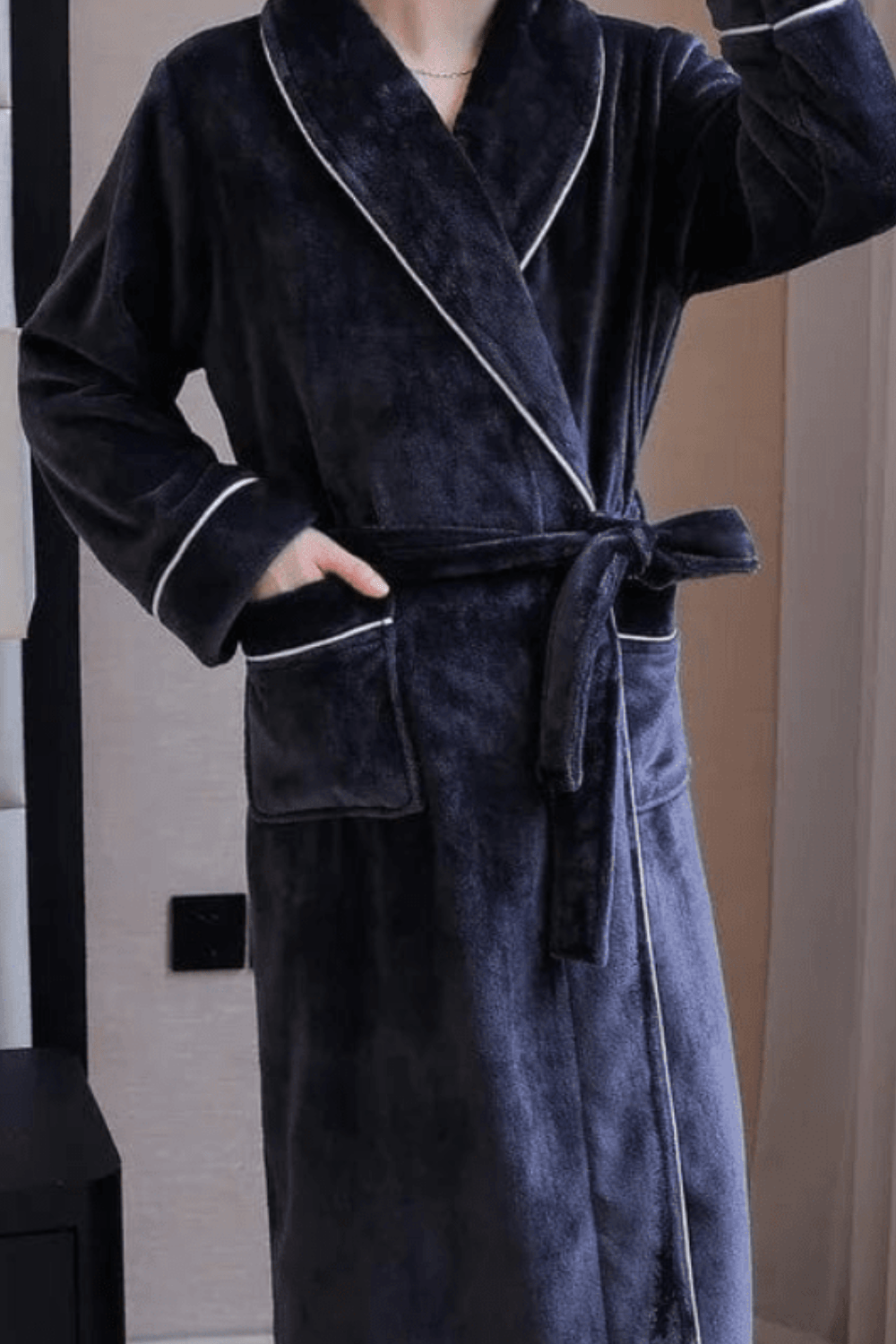 Peignoir Homme en Coton - Confort et Élégance