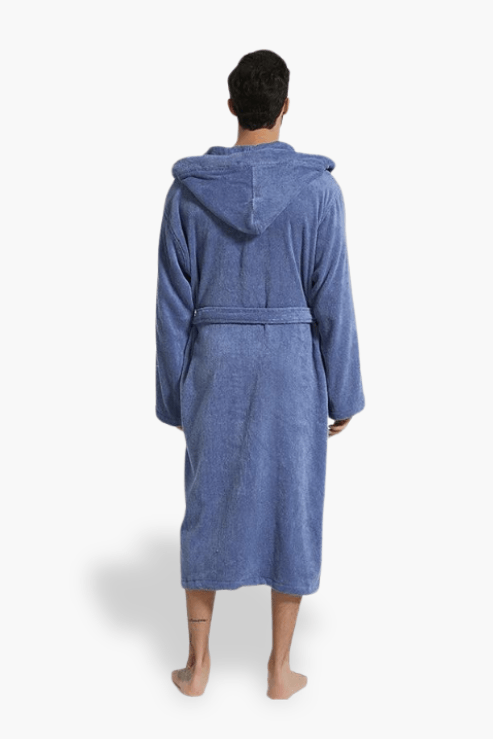 Peignoir Homme Long avec Capuche - Confort et Élégance