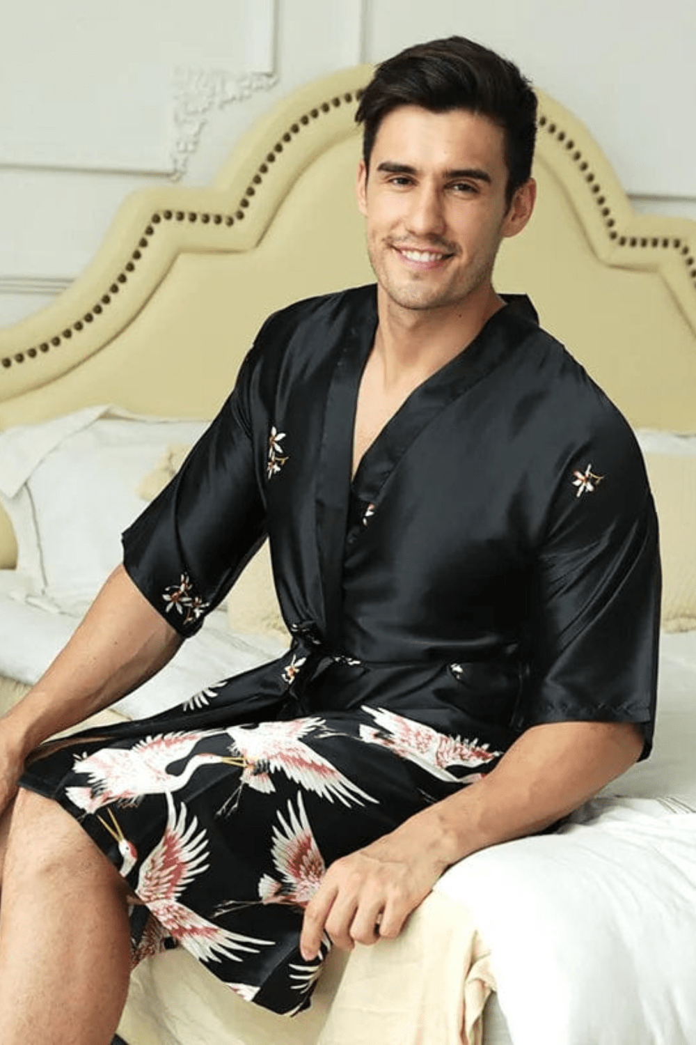 Peignoir Homme Japonais en Éponge de Coton