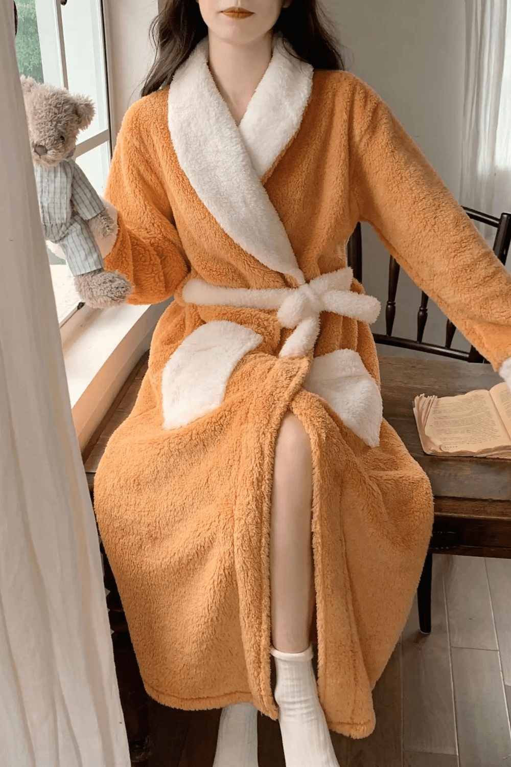 Peignoir Femme Long Polaire - Confort et Élégance