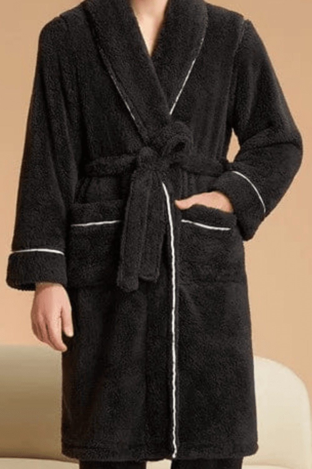 Peignoir Noir - Élégance et Confort