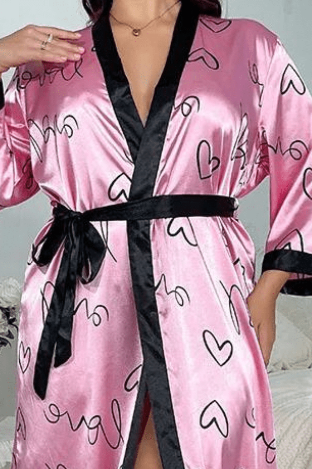 Peignoir Long Satin | Femme